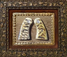 COLT PYTHON  RAMS HORN GRIPS for Python / Official Police w/ Colt Medallions