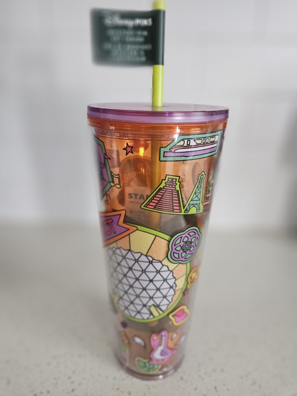 Disney Parks Epcot Starbucks Mystery Pin Tumbler New 2026