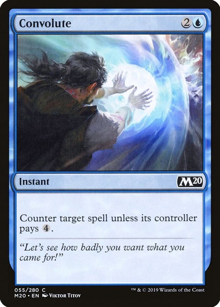 2019 Magic: The Gathering: Core Set 2020 - Convolute (#55, C, Near Mint)