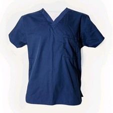 Wonderwink Everyday Durable Stretch Scrub Top Navy Blue 1 Pocket Style 100 Sz XS