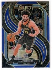 2024-25 Panini Select Ajay Mitchell Premier RC Blue Prizm Rookie #194 Thunder