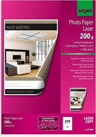Sigel Foto Papier Din A4 200 G/Qm 2 Seitig Glossy Hochweiß 200 Blatt