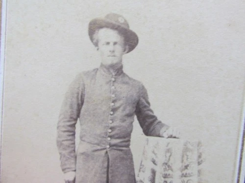 Ohio Civil War soldier cdv photo with a tax stamp