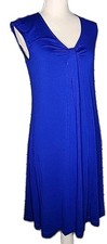 • Lucy & Laurel Women’s Sleeveless Jersey Shift Dress Size Small Blue