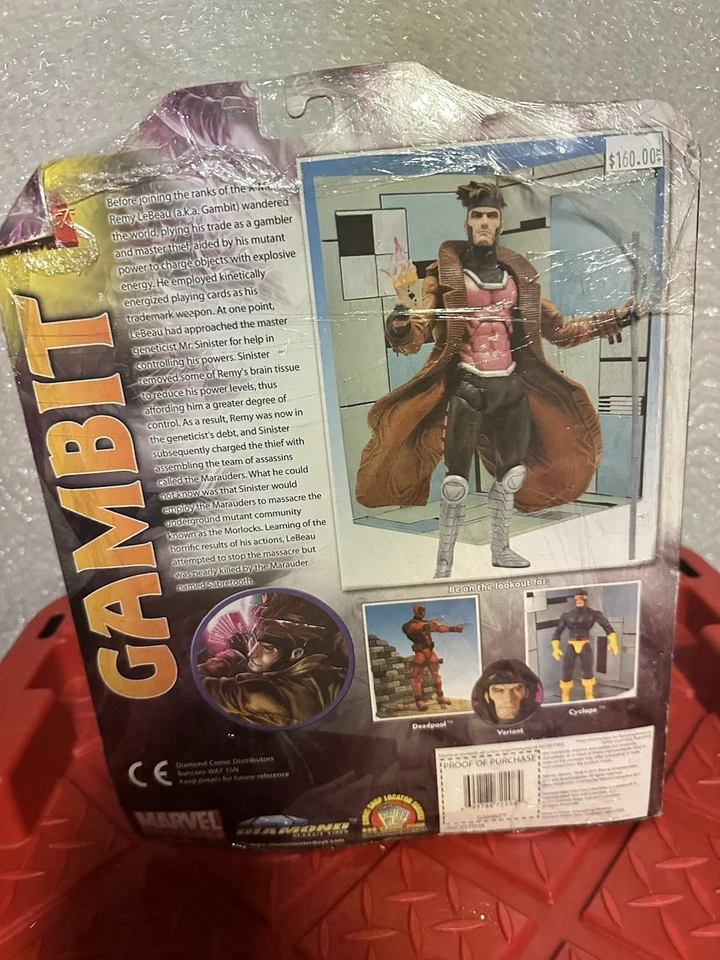 Marvel Select Gambit Action Figure (Diamond Select, 2011) - Sealed - Image 3 of 4