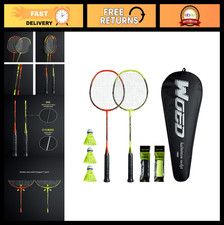 Lightweight Carbon Fiber Badminton Rackets - Perfect for Backyard Gym Play