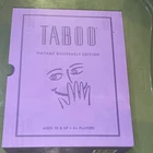 Hasbro: Taboo Vintage Bookshelf Edition Board Game, Ages 12+, 4+ Players