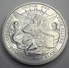 1 oz Texas Silver Round Remember the Alamo! Eagle with Lone Star E41