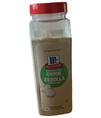 McCormick Spice Granulated Onion Powder Large Container 18 oz 9/27