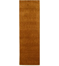 2'6x7'11 Orange Solide Design Handgewebt 3X8 Gabbeh Wolle Läufer Teppich Orientalisch