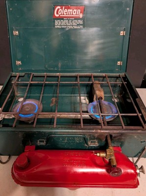 Coleman Stove Model 411 A Tourist Burner White Gas Kerosene Works