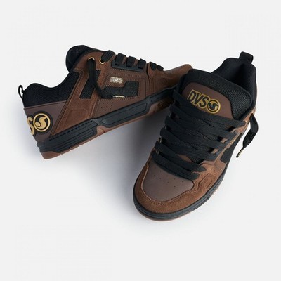 DVS Men's Comanche Brown/Black/Gold - DV01312210, Brown/Black/Gold