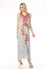 Johnny Was Floral Dancer Mazzy A-Line Maxi Dress R37925-1S