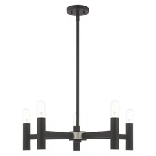Livex Lighting - Copenhagen - 5 Light Chandelier in Mid Century Modern Style -