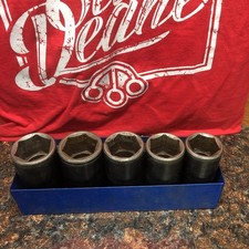 Matco Tools Lot 12 Drive 6pt Deep Impact Socket 36 35 34 32 30mm Look