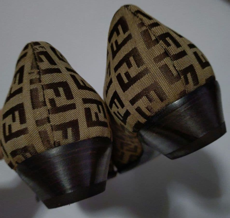 FENDI Shoes Pumps Heel FF Zucca EU 35.5 US 5.5 Authentic thumbnail 6