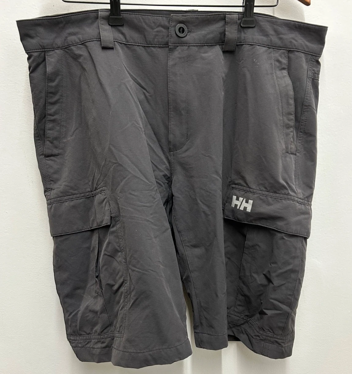 Helly Hansen Cargo Hiking Outdoor Quick Dry Lightweight Shorts Gray Mens 38x11"