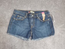 Old Navy Vintage Denim Shorts Women Size 6 Blue Ultra Low Waist Y2K NWT