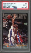 1996 Score Board #15 Kobe Bryant Rookie PSA 6 Vintage NBA Basketball RC Card. rookie card picture