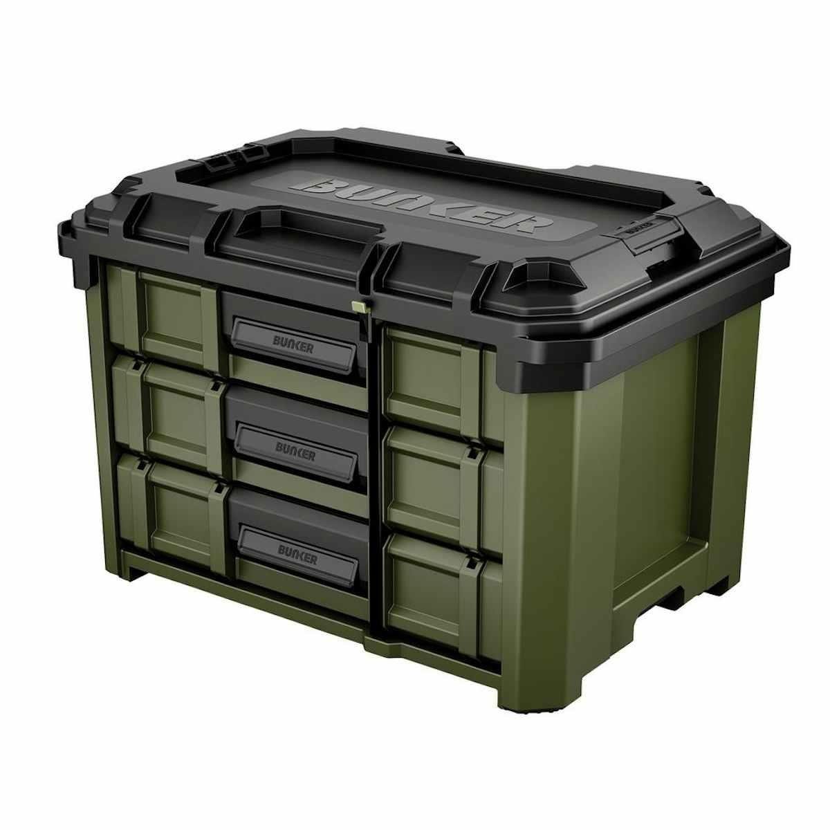 B&Q - Bunker Load-Up 3 Drawer Stacking Tool Box 570mm Heavy-Duty Impact-Resistant Storage - Image 2