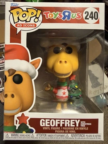 2024 FUNKO POP AD ICONS #240 GEOFFREY THE GIRAFFE TOYSRUS CHRISTMAS TREE FIGURE
