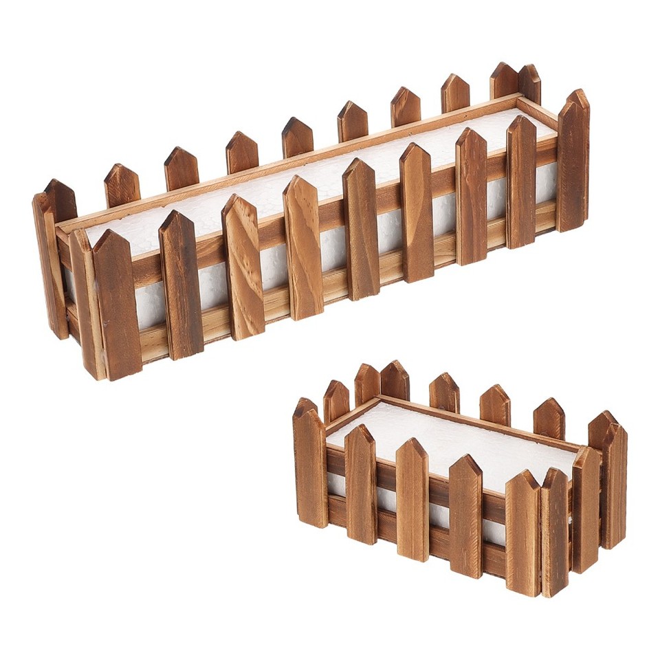 2 Pcs Decorative Fence Flower Arranging Accessories Centerpiece Planter