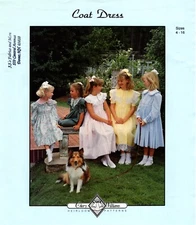 Smocked COAT DRESS Girls' 4-16 Sewing Pattern Chery Williams Heirloom Patterns
