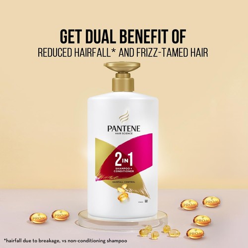 New Pantene Advanced Hairfall Solution, 2in1 Anti-Hairfall Shampoo & Conditioner - Picture 3 of 5