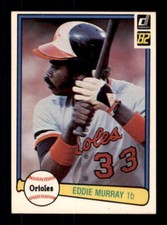 1982 Donruss #483 Eddie Murray NM/NM+ Orioles 243926