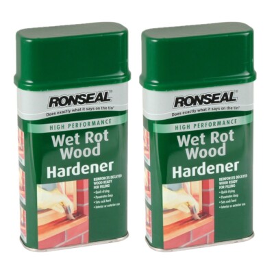 Holzhärter für faules Holz Ronseal 500ml Innen Außen Behandlung 2er Pack