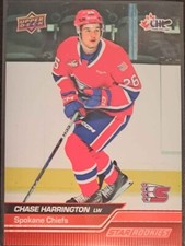 Upper Deck CHL Star Rookies 2023-24 Chase Harrington Rookie #388 RED Parallel