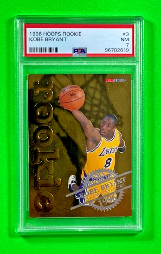 1996 HOOPS ROOKIE #3 KOBE BRYANT GOLD FOIL LAKERS BLK FRIDAY SP/CHRISTMAS PSA 7