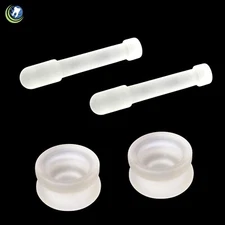 DENTAL MEDICAL LABORATORY MORTAR AND PESTLE KITS (2 SETS) FROSTED GLASS