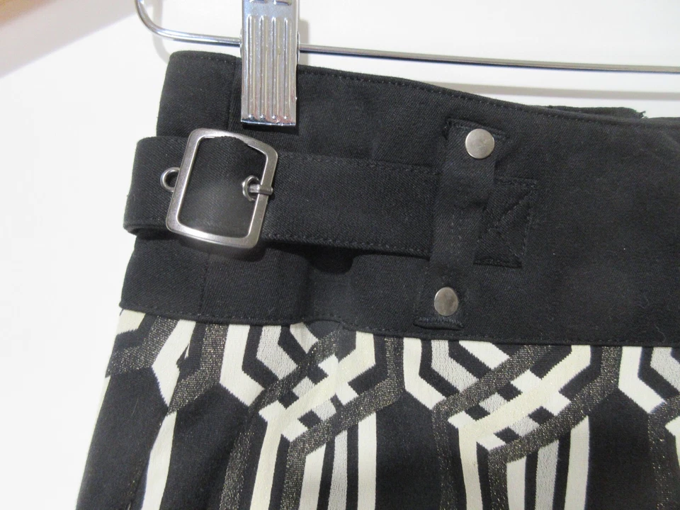 Talla 00 Etcetera Falda Lápiz Negra Whisical Gótica Academia Carrera Cremallera Bolsillos Traseros Foto 4 de 4