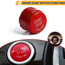 Gloss Red UV Go Engine Start Push Button Overlay Trim For BMW X1 X3 X4 X5 X6 F48