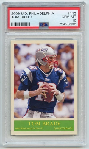 Tom Brady 2009 Upper Deck Philadelphia #112 PSA 10 GEM MINT