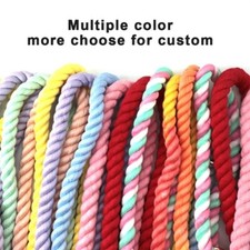BULPET Ecofriendly Natural Cotton Handmade Heavy Duty Dog Ombre Rope Leash