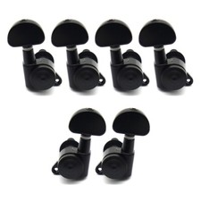 4R2L Black 6 Strings Electric Guitar Locking Tuning Pegs Tuners Machine Heads