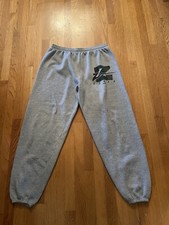 Vintage ZUBAZ Sweatpants Men's Size XL Gray Logo Gym Made In USA