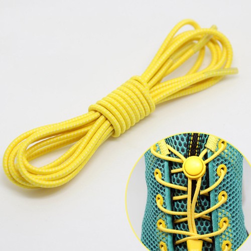 Elastic Laces Lock Shoelaces Running Triathlon Sports Shoe Trainer No