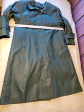 London Fog Aqua Green Trench Coat Made in USA Size 8P Removable Liner Classic