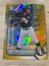 Misael Gonzalez 07/50 [Gold Refractor] 2022 Bowman - Chrome Prospect #BCP-4 