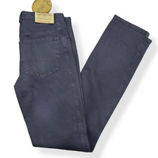 Pantalone UOMO modello jeans in gabardina di cotone "32GIRI" Beige o Blu 44 46