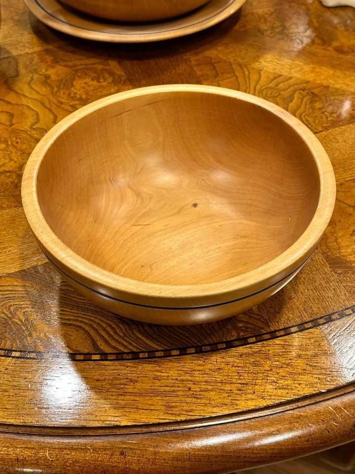 Ralph Lauren Home Italia Juego de Cuencos de Madera Línea Azul Las Cuatro Piezas/Completo Foto 4 de 4