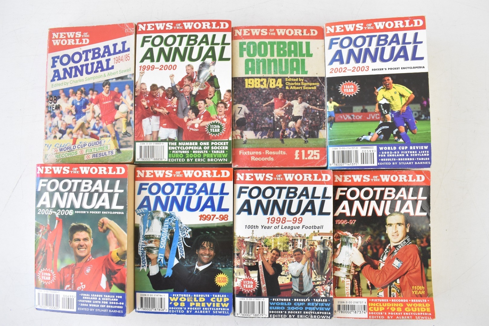 Job Lot Of 34 News of The World Football Annuals Books 1982/83 Season
