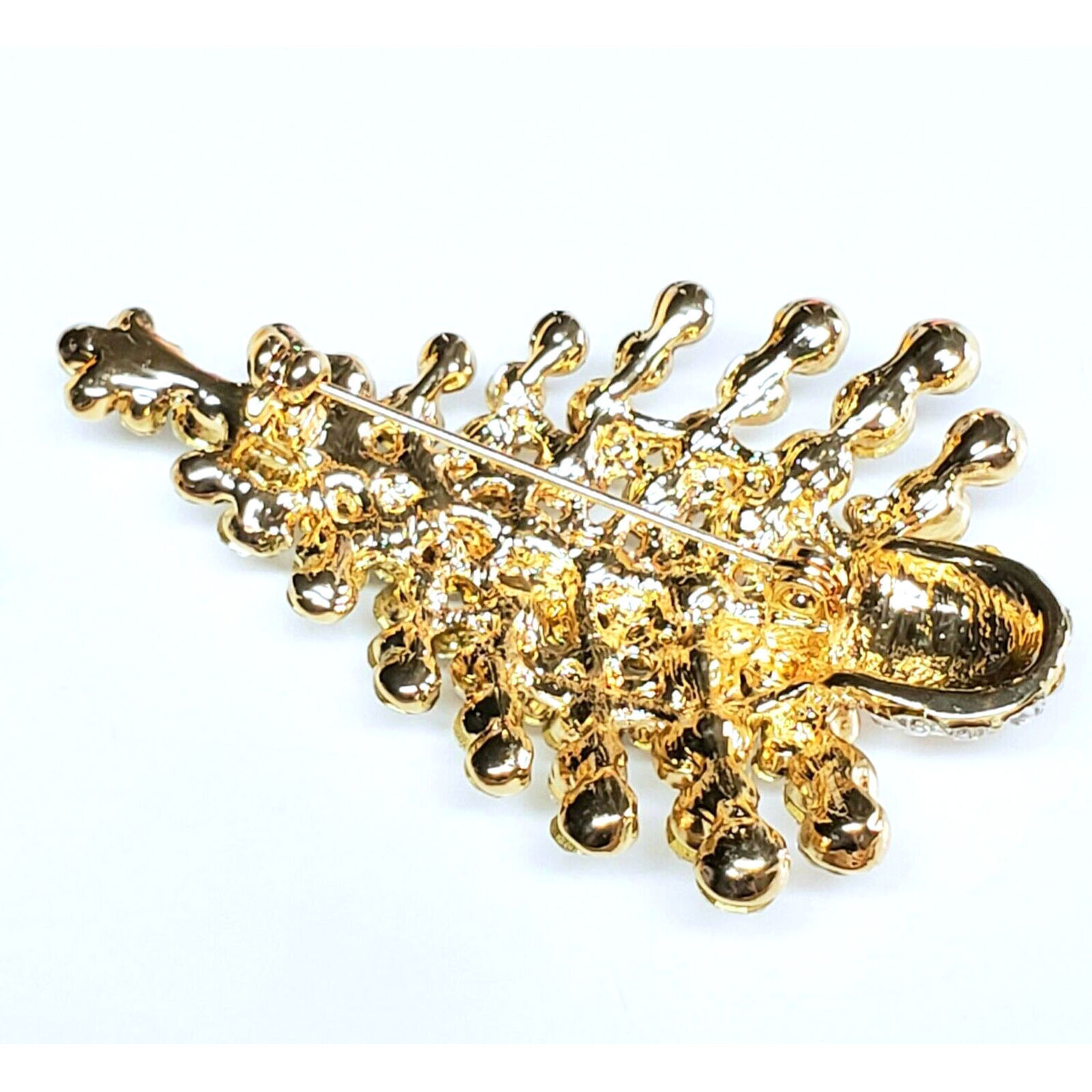 Clear Ice Crystal Christmas Tree Pin Brooch Rhinestone Holiday eBay