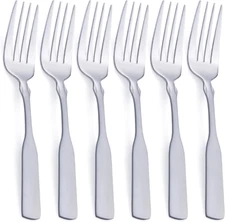 Dinner Fork, Stainless Steel 7.6” Heavy Duty Fork Silverware, Metal Fork Cutlery