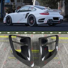 For Porsche 911 997 Turbo 07-10 Glossy Blackcarbon Fiber Rear Side Fender Vents