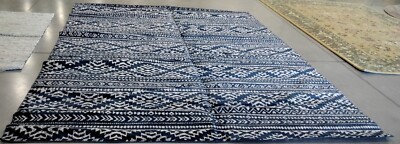 NAVY / IVORY 10' X 13' Back Stain Rug, Reduced Price 1172758771 TUL272N-10