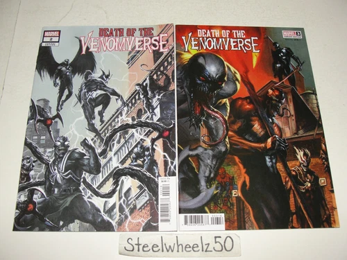 Death Of Venomverse #2 & 3 Gabriele Dell'Otto Variant Comic Lot Marvel 2023 1:10